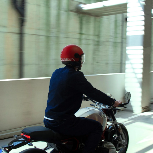 Momo Design FGTR Classic Candy E2206 Matte Red White Jet Helmet – Motorcycle Scooter