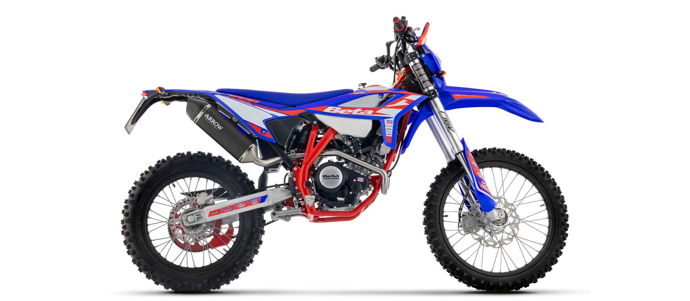 Terminale Icon in alluminio Dark per Beta RR 125 4T Enduro/Motard 2024/2025 - Arrow (72673AKN)
