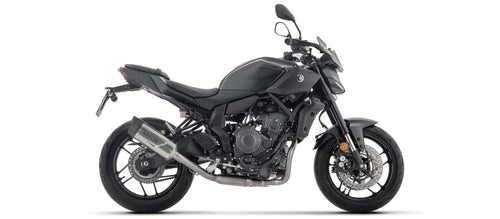 Arrow 71094PK Kit Completo Racing Terminale Indy Race EVO Titanio – Yamaha MT-07 E5+ (2025-2026) - Moon Bike - Vista 1