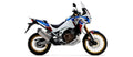 Terminale Sonora titanio con fondello carby per Honda Africa Twin CRF 1100 L 2020/2023 - Arrow (72012SK)