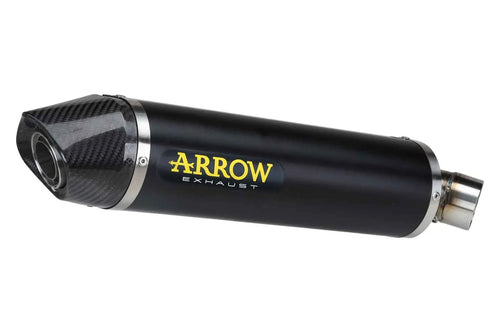 Arrow 71712AKN Terminale Indy Race Alluminio Dark (Fondello Carbonio) Omologato – Honda CBR 600 RR - Moon Bike - Vista 1