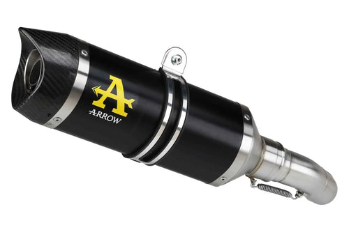 Arrow 71732AKN Terminale Thunder Alluminio Dark (Fondello Carbonio) Omologato – Honda CB 1000 R - Moon Bike - Vista 1