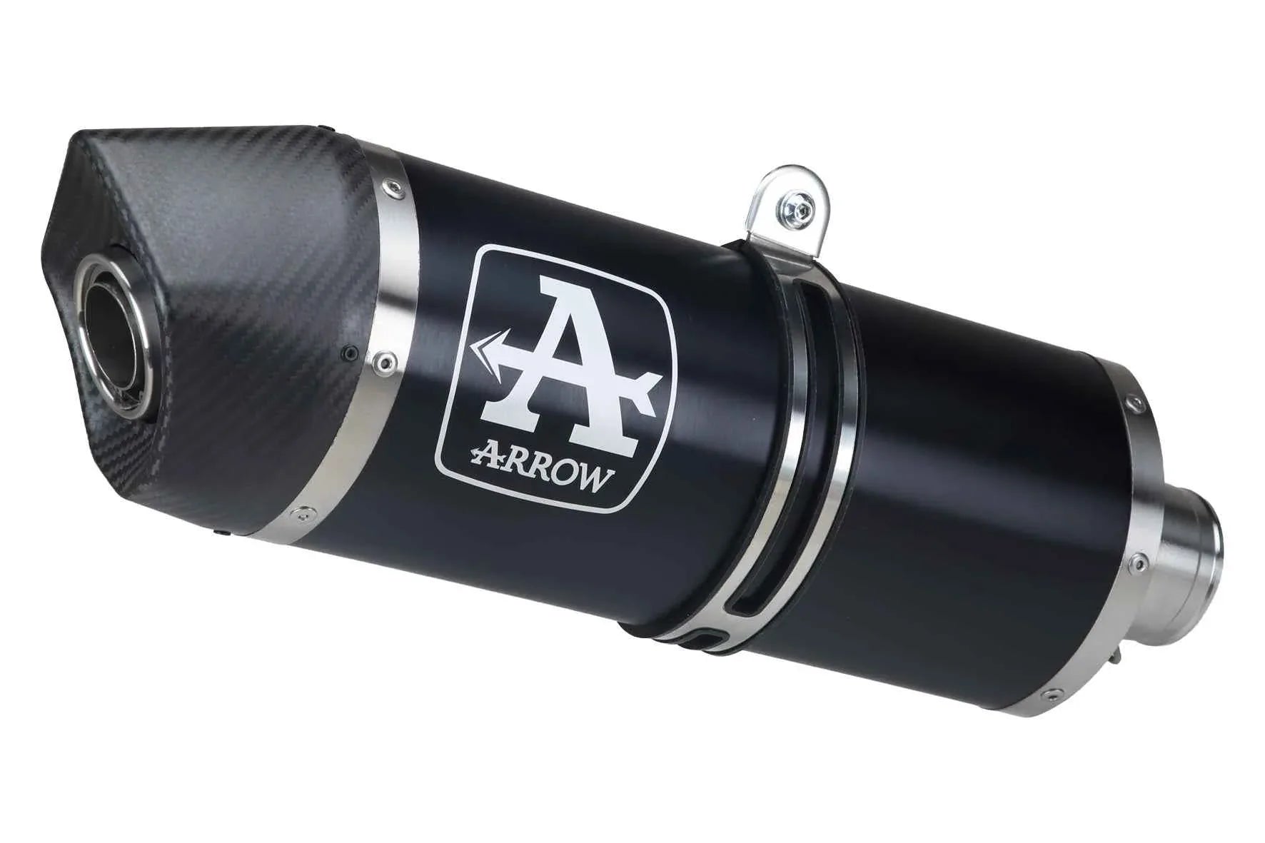 Terminale Maxi Race-Tech alluminio Dark con fondello carby per BMW K 1300 R 2009/2016 - Arrow (71790AKN)