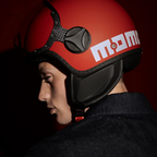 Momo Design FGTR Classic Candy E2206 Matte Red White Jet Helmet – Motorcycle Scooter