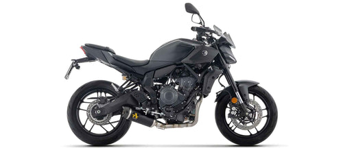 Arrow 71095AKN Kit Completo Racing Terminale Thunder Alluminio Dark – Yamaha MT-07 E5+ (2025-2026) - Moon Bike - Vista 1