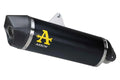 Terminale Maxi Race-Tech alluminio Dark con fondello carby per Suzuki V-STROM 1000 2014/2016 - Arrow (71816AKN)