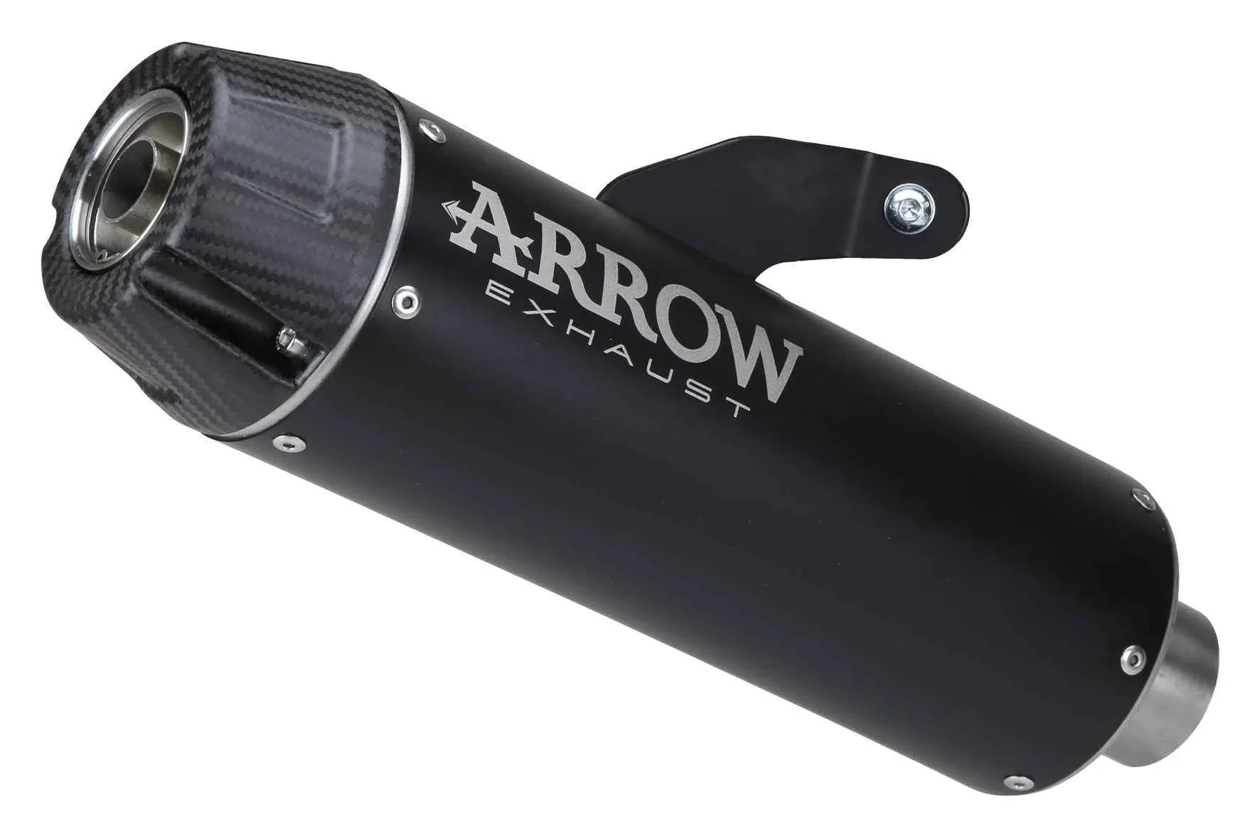 Terminale Jet-Race nichrom con fondello carby per Yamaha MT-07 2014/2020 - Arrow (71843JRN)
