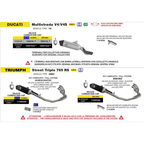 Arrow 11018DB dB-Killer ø38mm Terminale Veloce – Triumph Daytona, Tiger, Street Triple, Ducati Multistrada