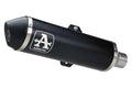 Terminale Urban alluminio Dark con fondello Dark per Piaggio MP3 500 LT 2017/2018 - Arrow (73512ANN)