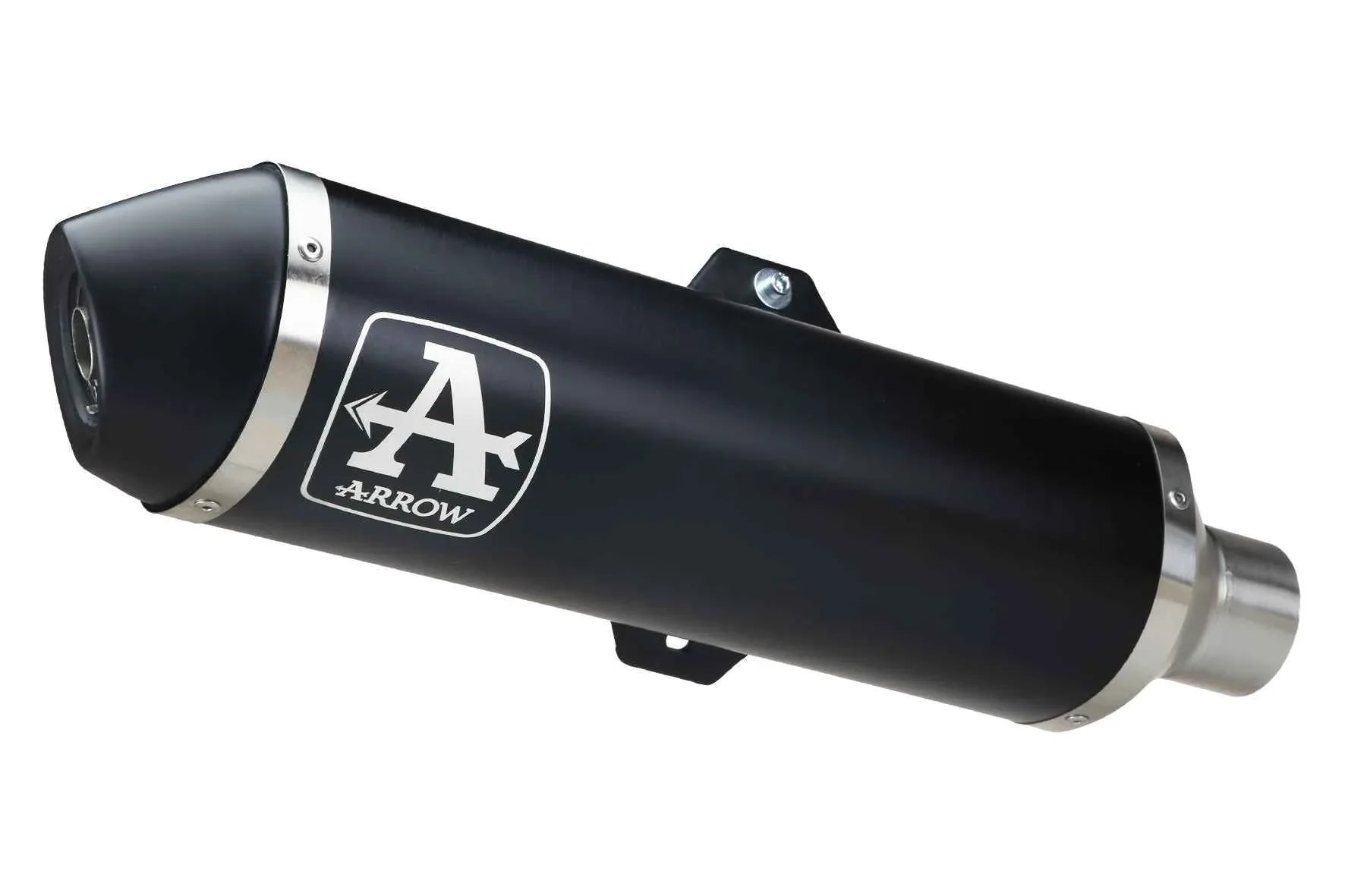 Terminale Urban alluminio Dark con fondello Dark per Piaggio MP3 500 LT 2017/2018 - Arrow (73512ANN)