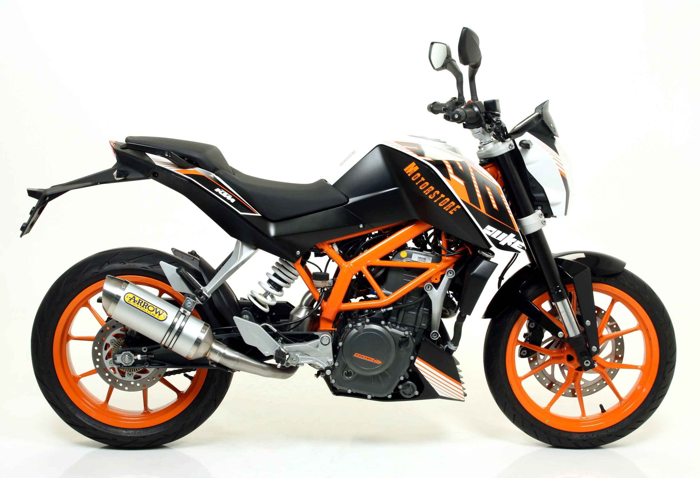 Terminale Thunder alluminio per KTM DUKE 390 2013/2016 - Arrow (71813AO)