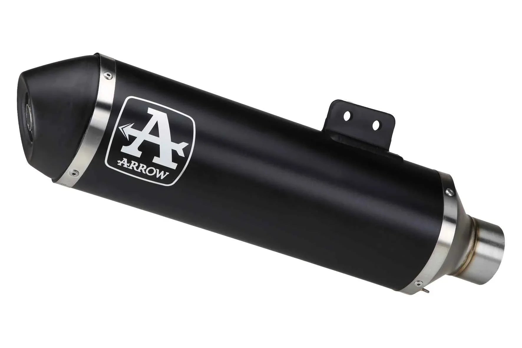 Terminale Urban alluminio Dark con fondello Dark per Kymco AK 550 2017/2020 - Arrow (73513ANN)