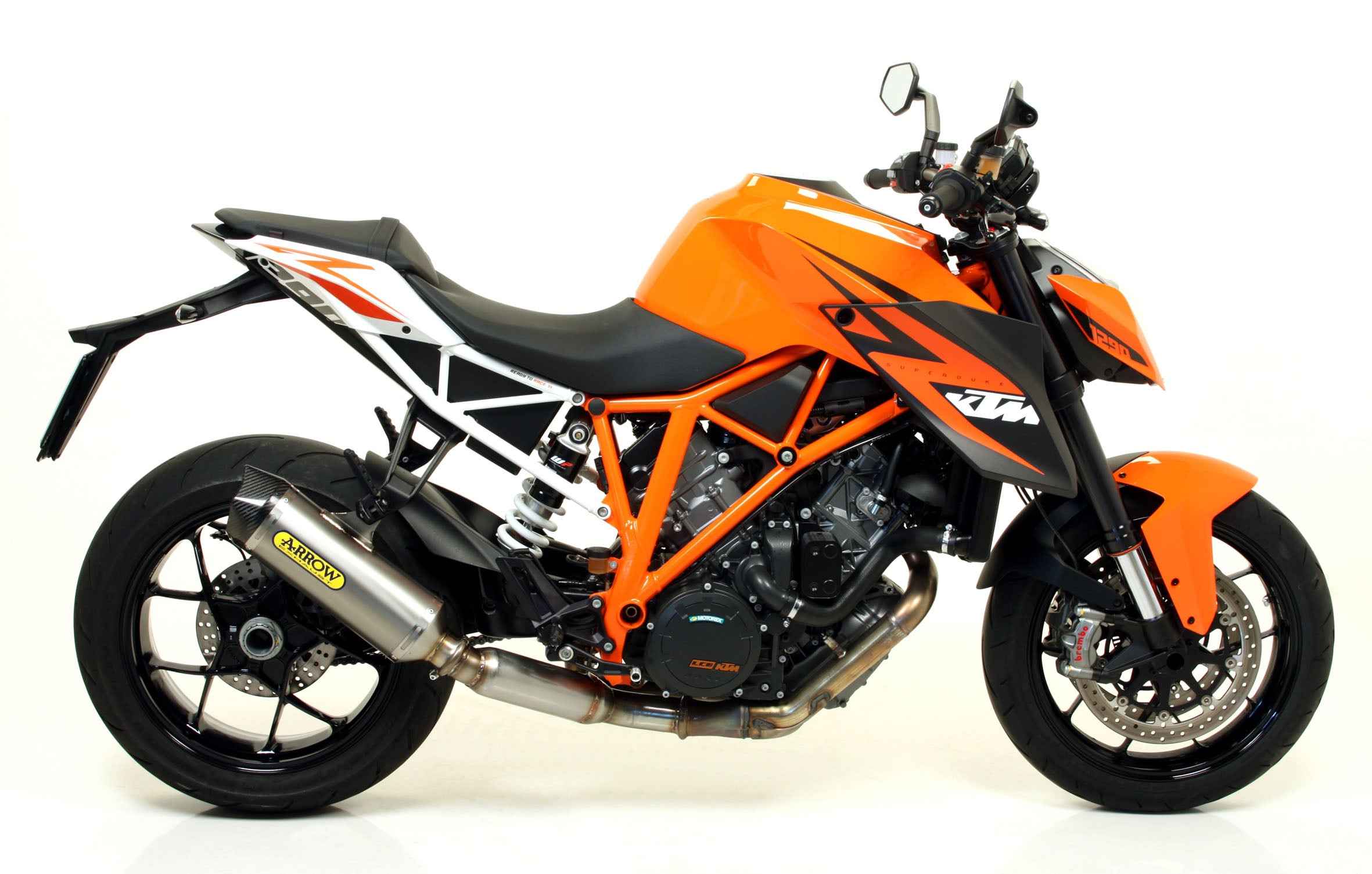 Terminale Race-Tech in titanio con fondello carby per KTM 1290 SuperDuke R 2014/2016 - Arrow (71820PK)