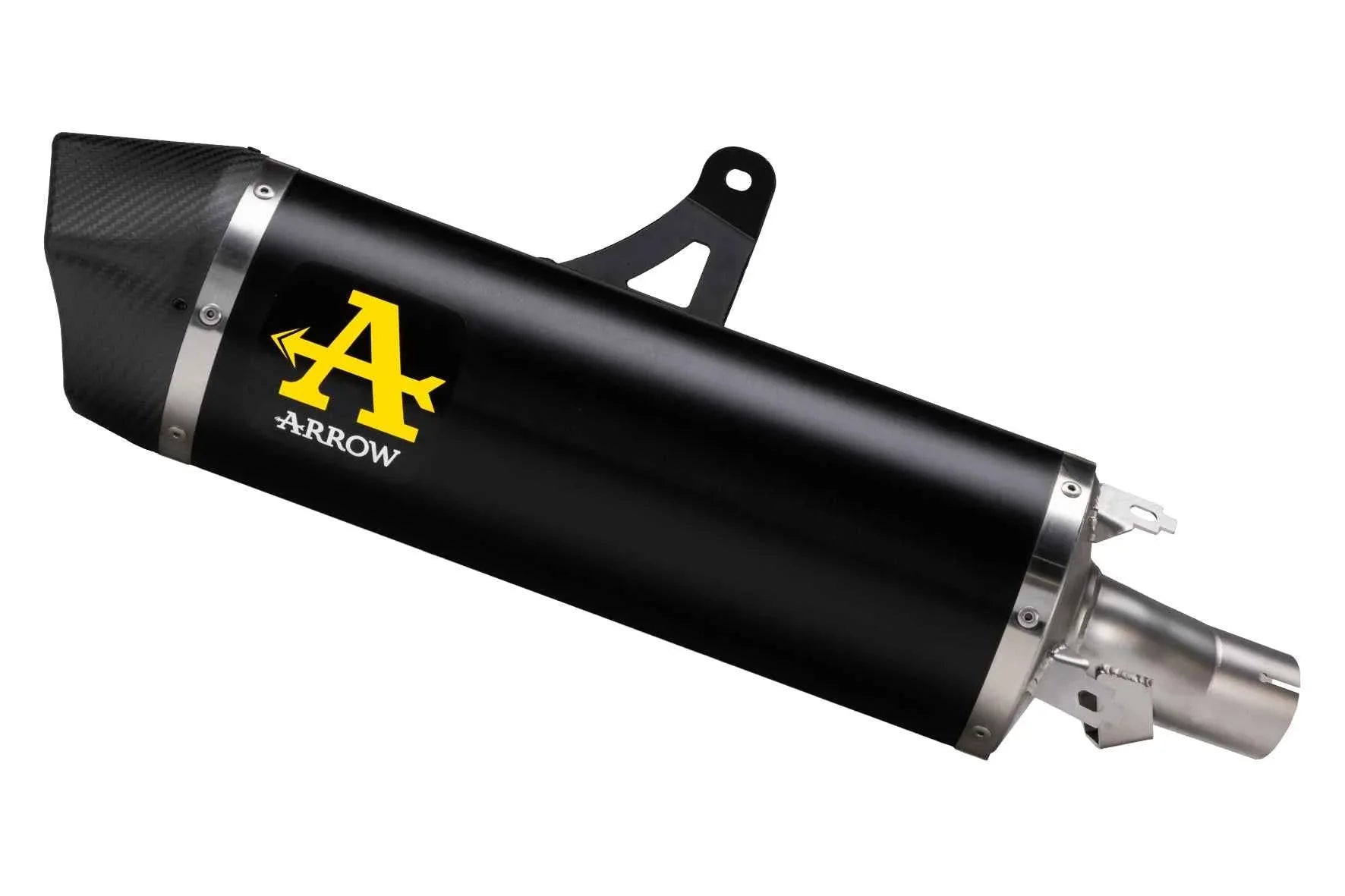 Terminale Maxi Race-Tech alluminio Dark con fondello carby per Honda Africa Twin CRF 1100 L 2020/2023 - Arrow (72625AKN)