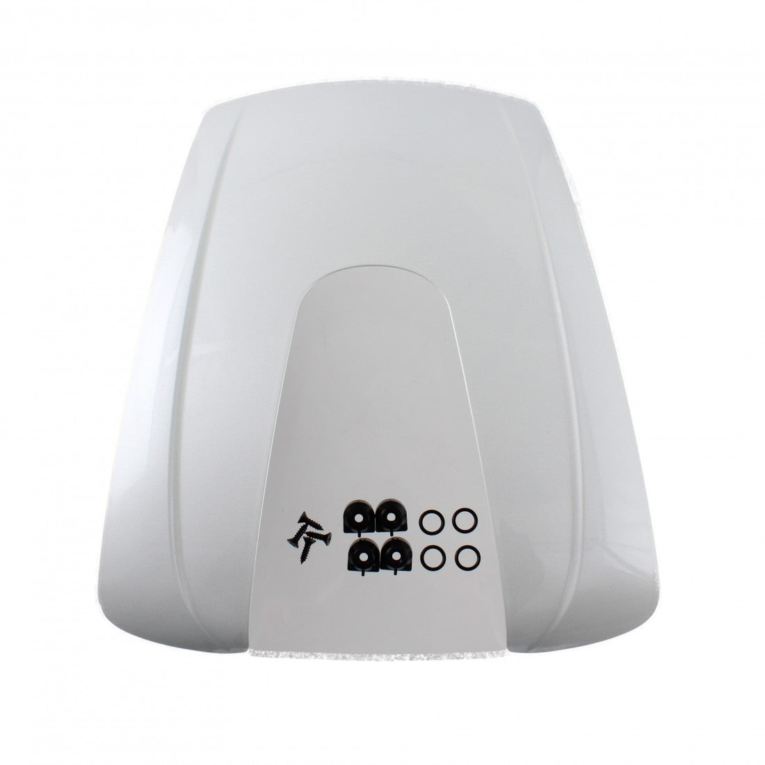 Cover verniciata bianco metallizzato Kappa KC30B912 per bauletto K30