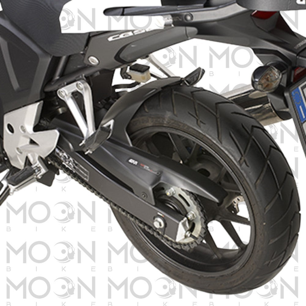Parafango copricatena Kappa KMG1121 ABS nero per Honda CB500X 2013-2018