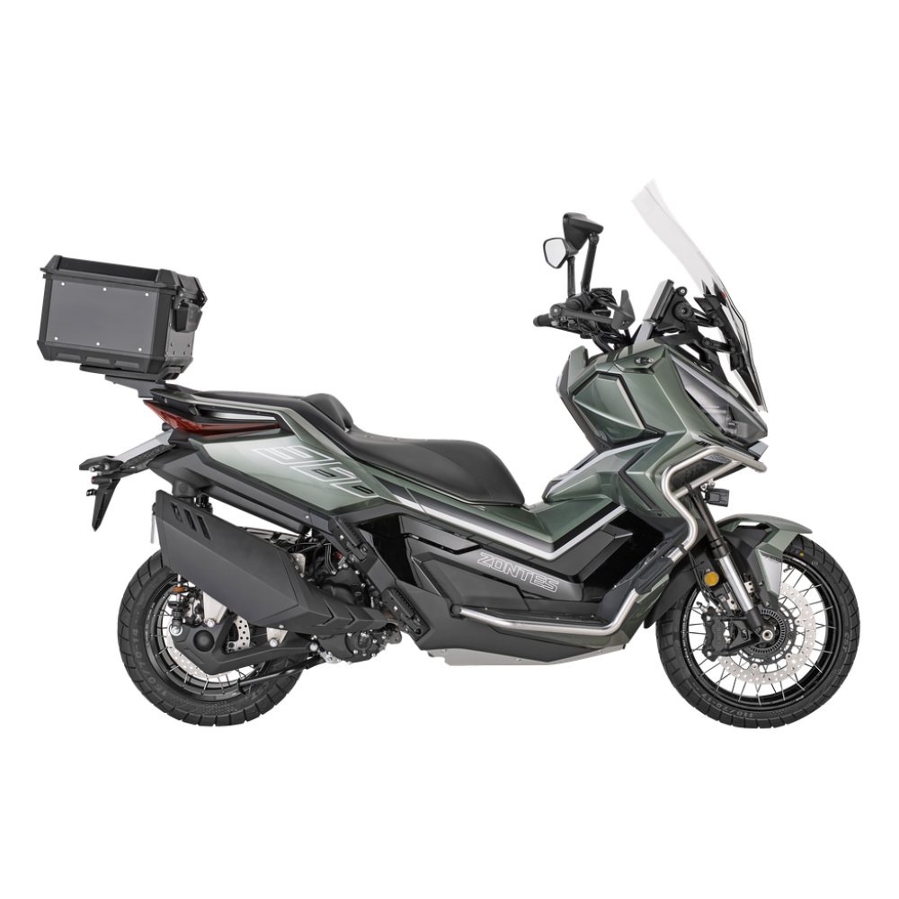 Bauletto Kappa KMX400B montato su uno scooter, vista laterale