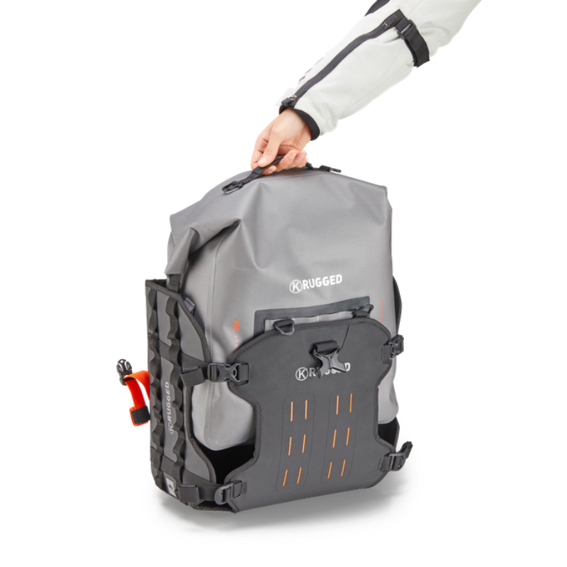 Par de alforjas laterales Kappa Moto AV07 K'Rugged 30+30 L impermeables MONOKEY para moto