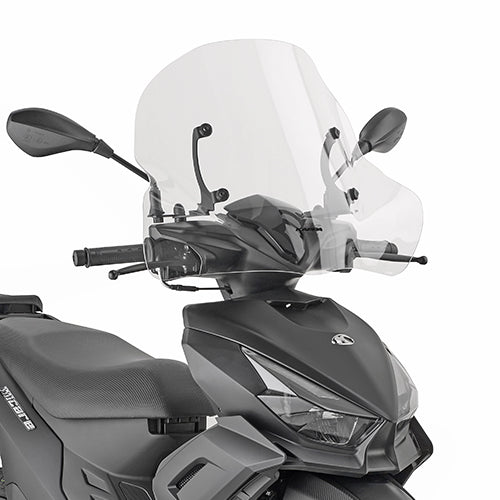 Parabrezza Kappa 6135AK montato sulla Kymco Micare 125 con le staffe del kit attacchi A6135AK