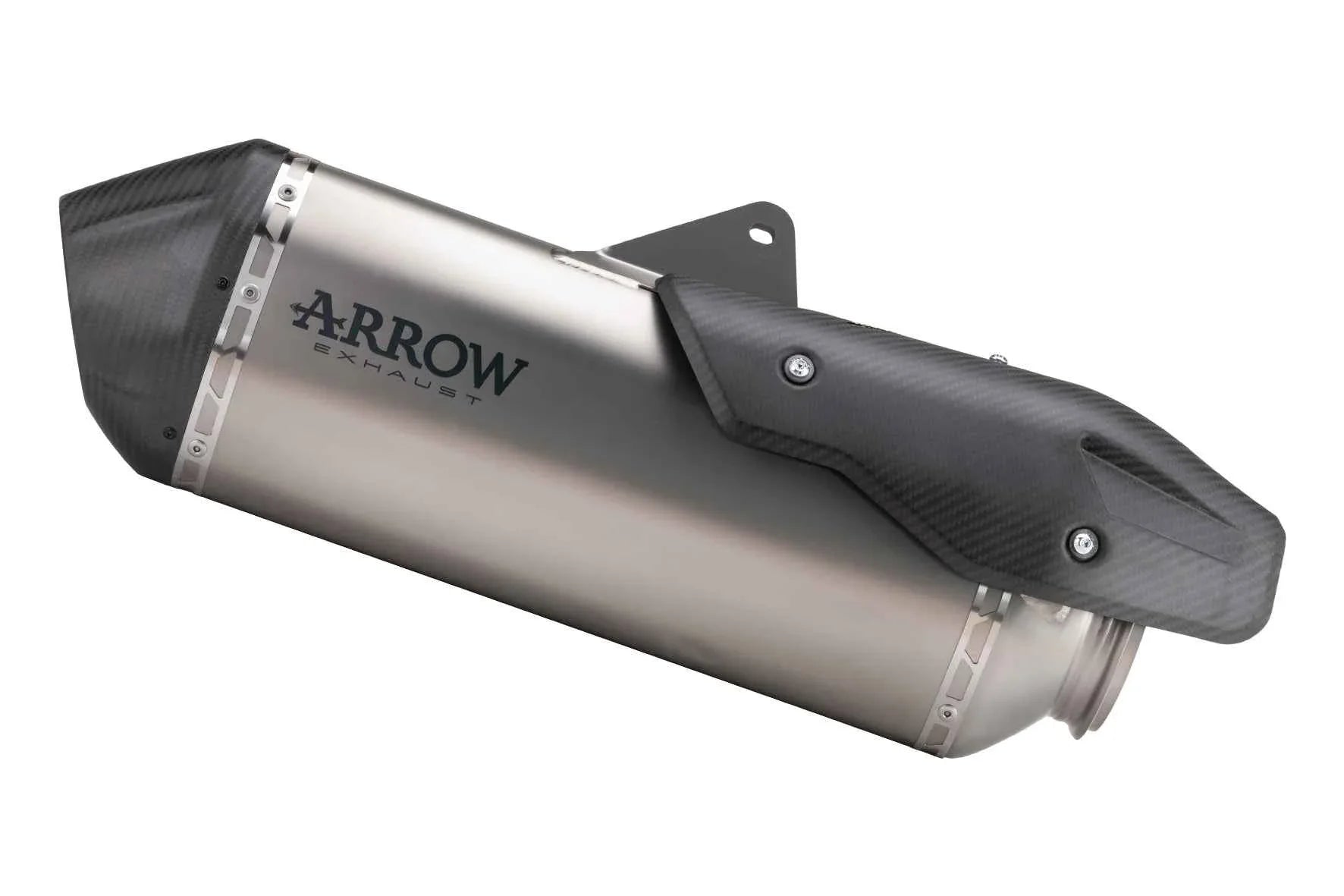 Terminale Sonora titanio con fondello carby per KTM 1290 SuperAdventure S / R 2021/2024 - Arrow (72501SK)