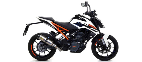 Arrow 71675MI Raccordo Acciaio Inox per Terminali Thunder – KTM Duke 125 / Duke 390 (2017-2020) - Moon Bike - Vista 1