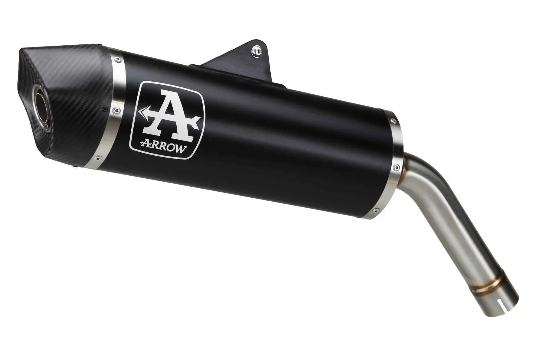 Terminale Maxi Race-Tech alluminio Dark con fondello carby per BMW F 750 GS 2021/2024 - Arrow (72639AKN)