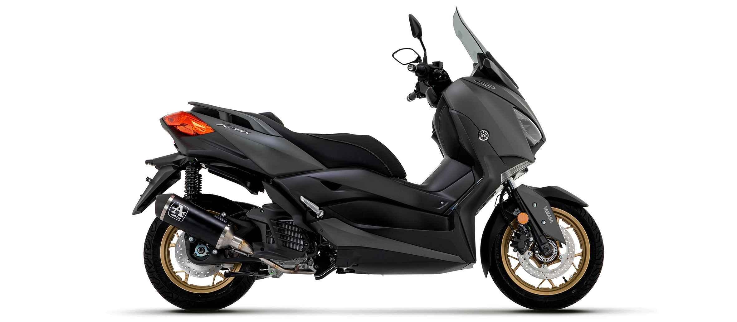 Kit completo Urban alluminio Dark con fondello Dark per Yamaha XMAX 125 2021/2024 - Arrow (53544ANN)