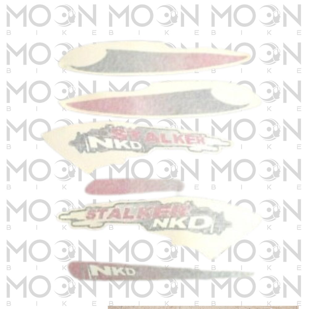 Set Decalcomanie Originali Piaggio Gilera Stalker Naked 50 Arancio 65571200A1