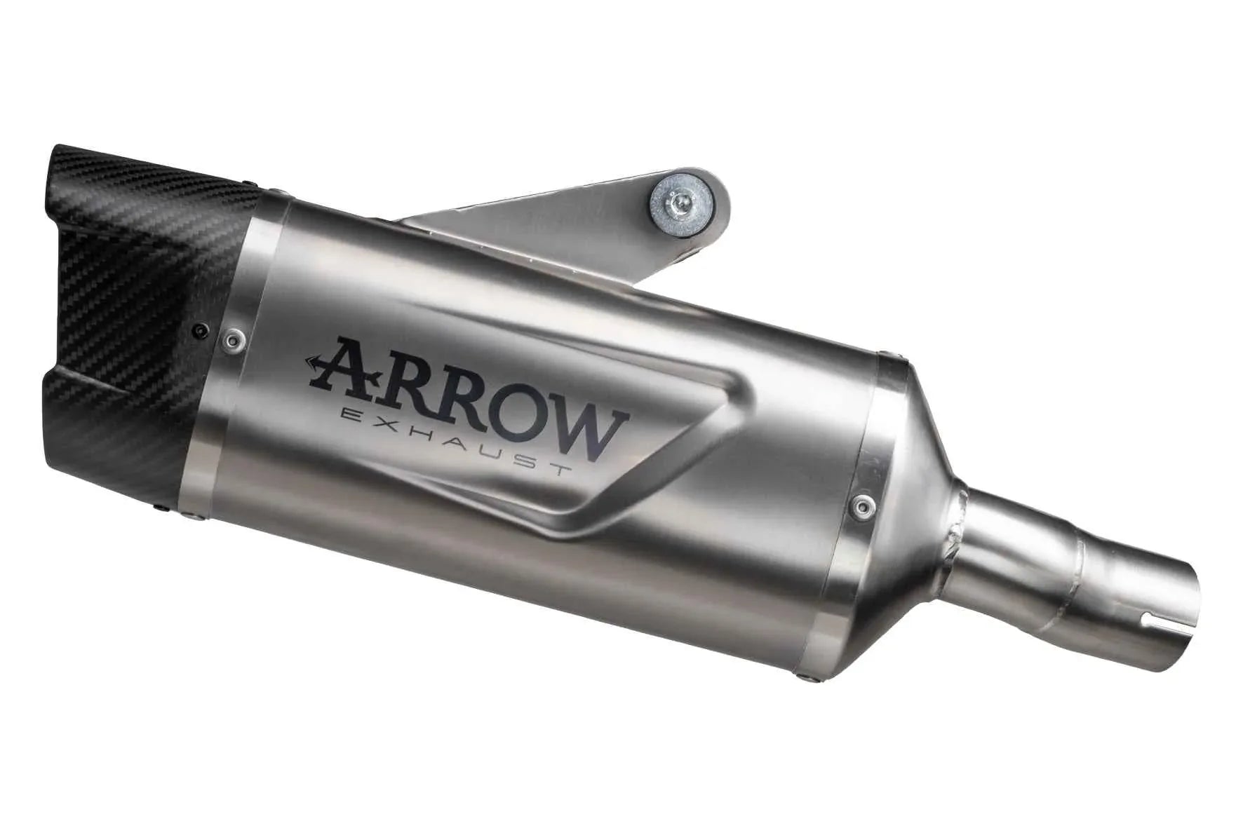 Terminale Indy Race EVO titanio con fondello carby per Kawasaki Z 500 2024/2026 - Arrow (71967PK)