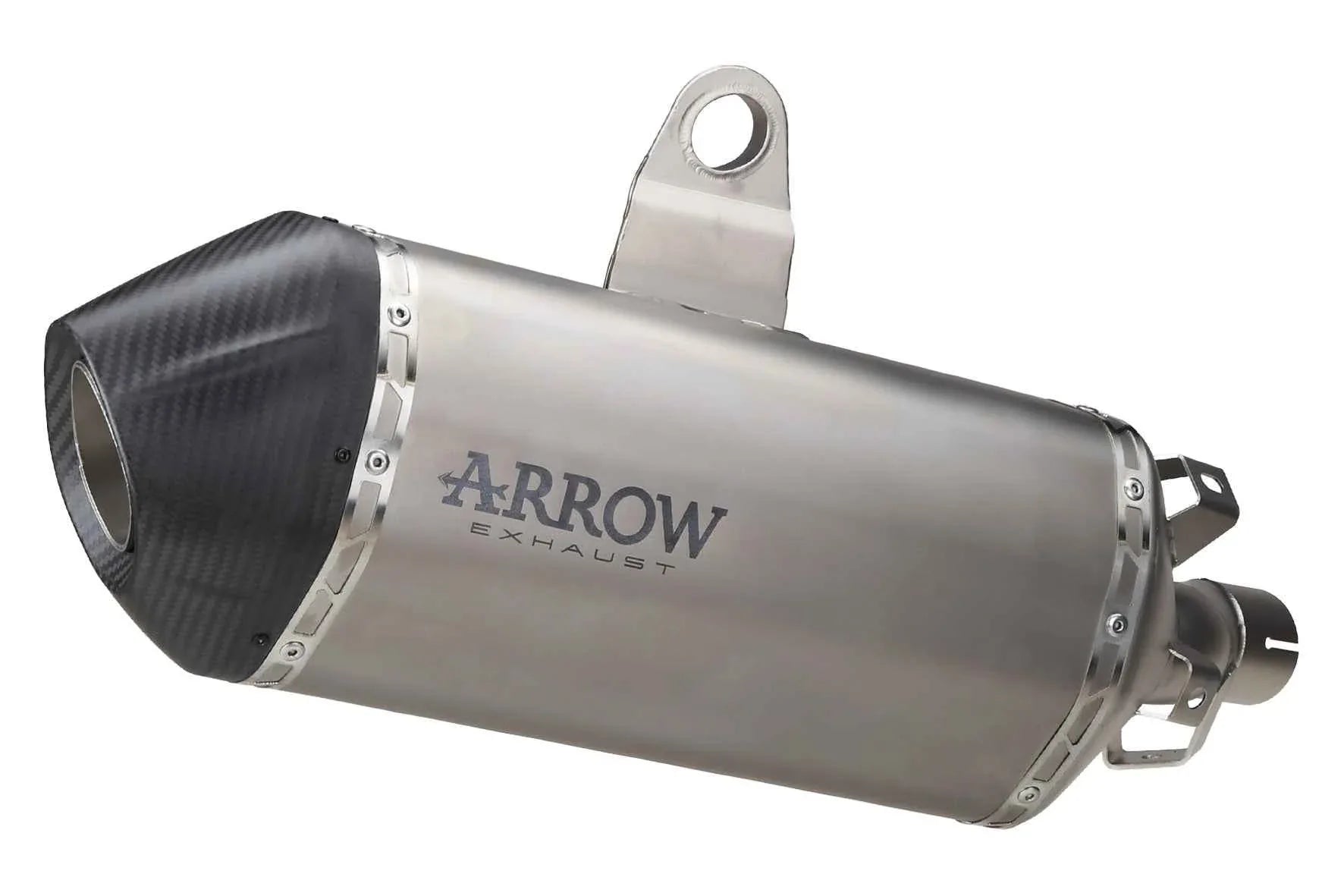 Terminale Sonora titanio con fondello carby per Honda Africa Twin CRF 1100 L 2020/2023 - Arrow (72512SK)