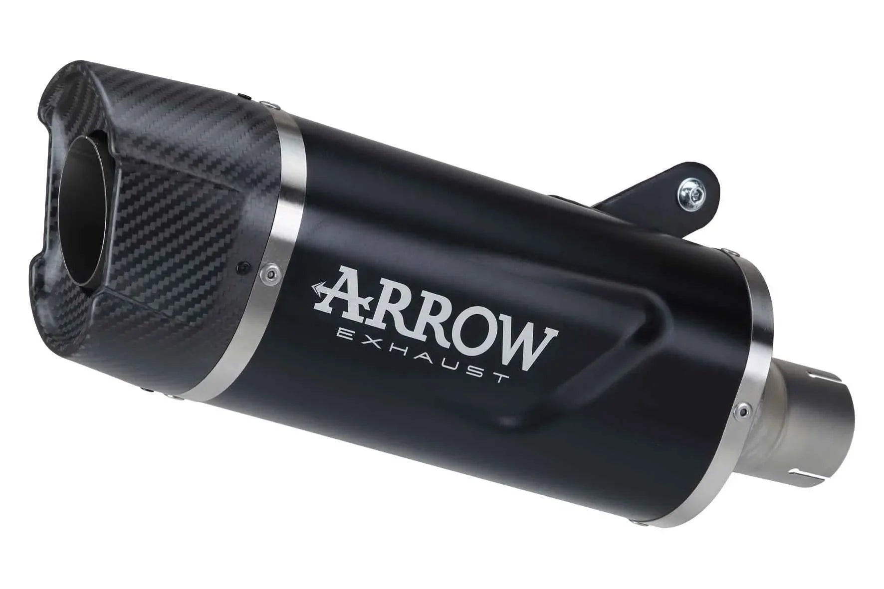 Terminale Indy Race EVO alluminio Dark con fondello carby per Yamaha MT-10 2022/2024 - Arrow (71976AKN)