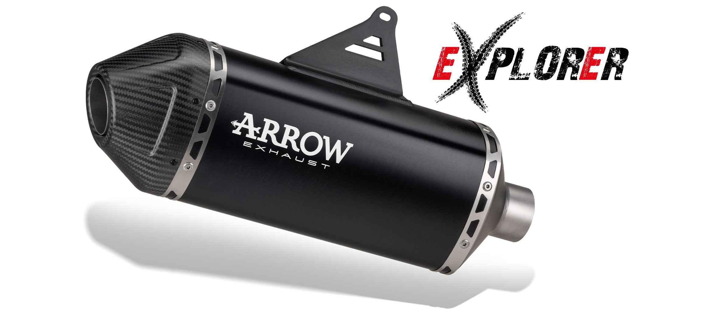 Terminale Explorer in titanio per Suzuki DR-Z4S / DR-Z4SM 2025/2026 - Arrow (72674PK)