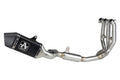 Kit completo omologato con terminale Veloce in alluminio Dark per Triumph TRIDENT 660 2021/2024 - Arrow (71508VAN)