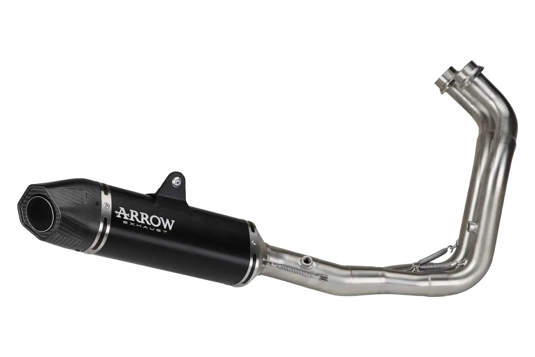 Kit completo con terminale Icon in alluminio Dark per Yamaha Tracer 7 / Tracer 7 GT 2025/2026 - Arrow (77003AKN)