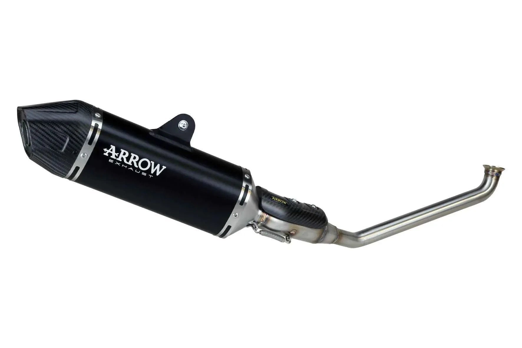 Terminale Icon in alluminio Dark per Zontes 125 U - Urban - Roadster 2025/2026 - Arrow (77505AKN)