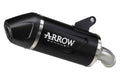 Terminale Indy Race EVO alluminio Dark con fondello carby per Moto Guzzi V100 Mandello 2023/2024 - Arrow (77506AKN)