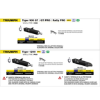 Arrow 11018DB dB-Killer ø38mm Terminale Veloce – Triumph Daytona, Tiger, Street Triple, Ducati Multistrada