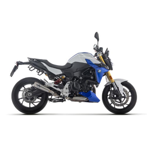 BMW F 900 R 2025 con terminale Arrow Pro-Race, seconda vista laterale sinistra – immagine di gamma, finitura mostrata non Dark