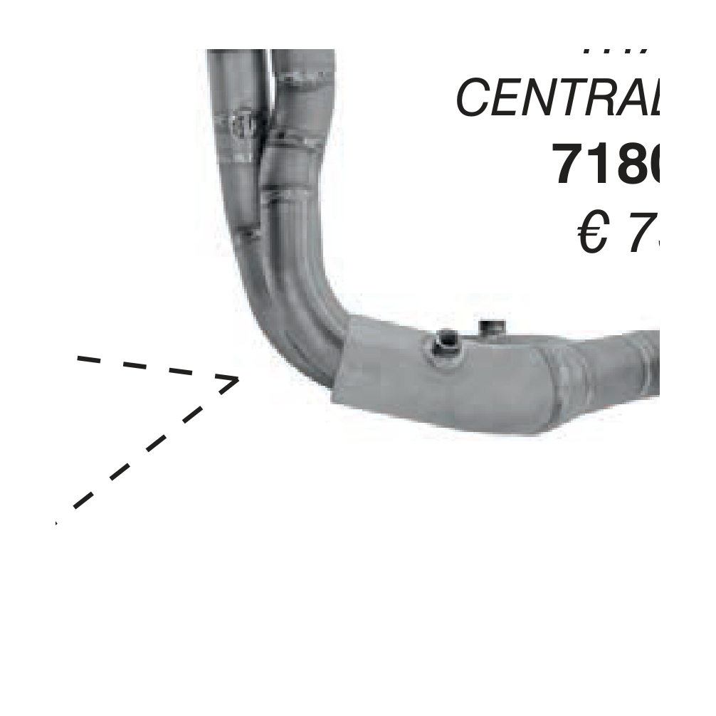 Arrow 71806MI Raccordo Centrale Dekat 4:1 Titanio – Aprilia Tuono V4 1100 / RSV4 (2025-2026)