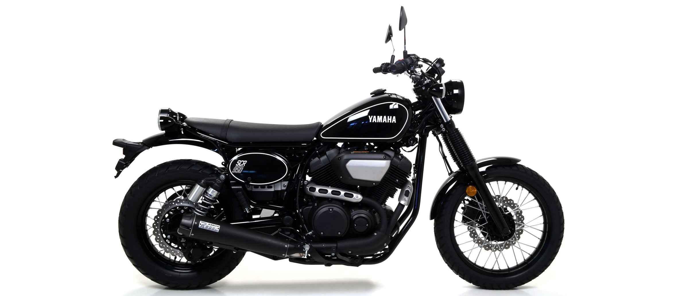 Raccordo catalitico omologato per collettori originali per Yamaha SCR 950 2017/2020 - Arrow (74001KZ)
