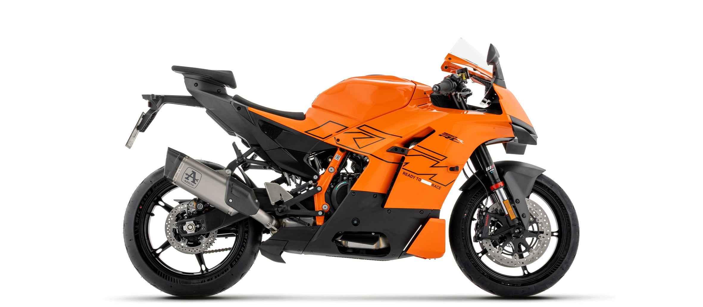 Terminale Pista Titanio con fondello carby per KTM 990 RC R 2026 - Arrow (77512PT)