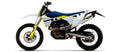 Collettore racing in titanio con power bomb, intercambiabile con l'originale per Husqvarna 701 Enduro/Supermoto 2021/2024 - Arrow (72183PD)