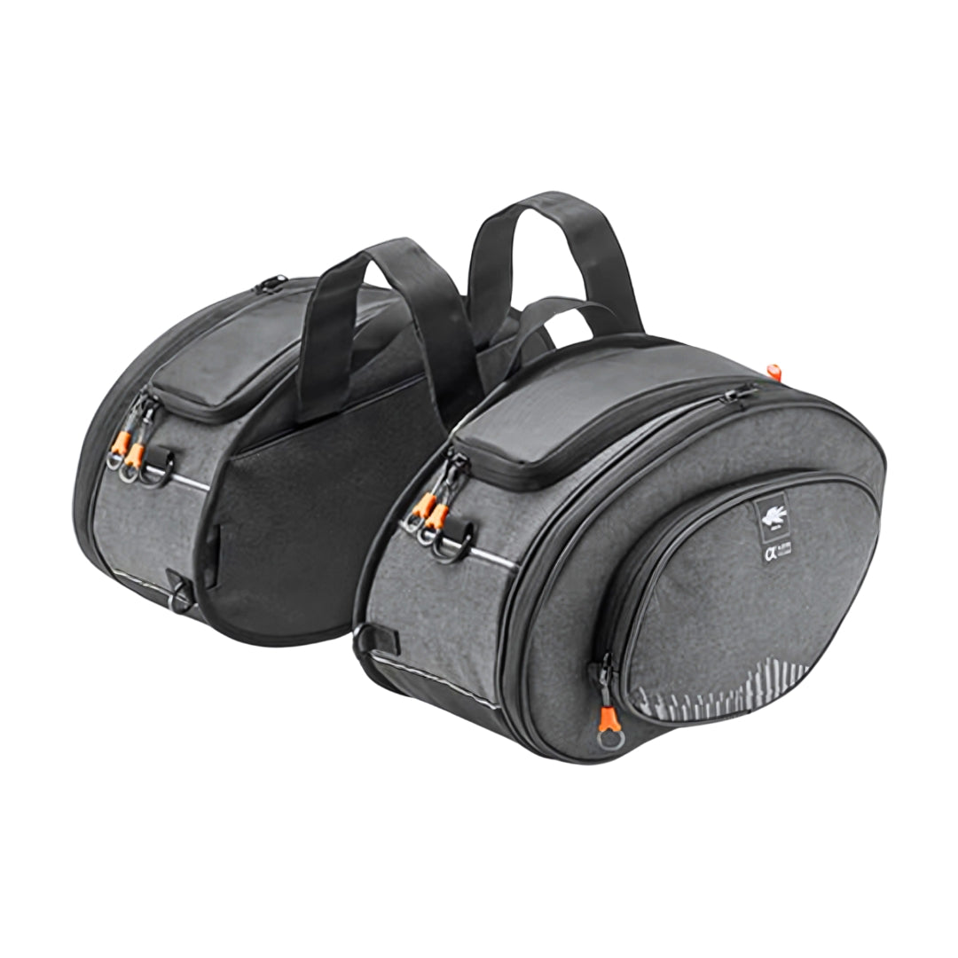 Kappa AH207 Alpha Range Borse Laterali Moto Espandibili 17-30L – Coppia Universali