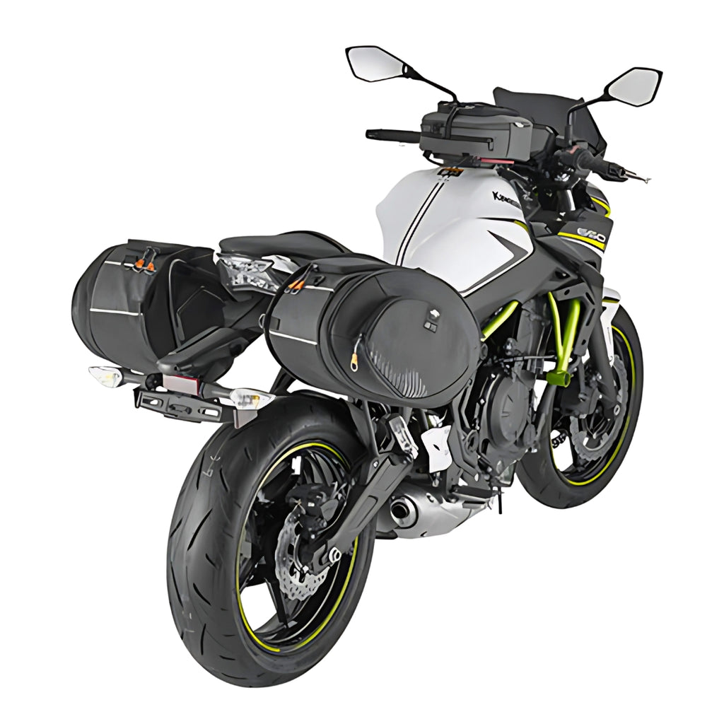 Kappa AH207 Alpha Range Expandable Motorcycle Panniers 17-30L – Universal Pair