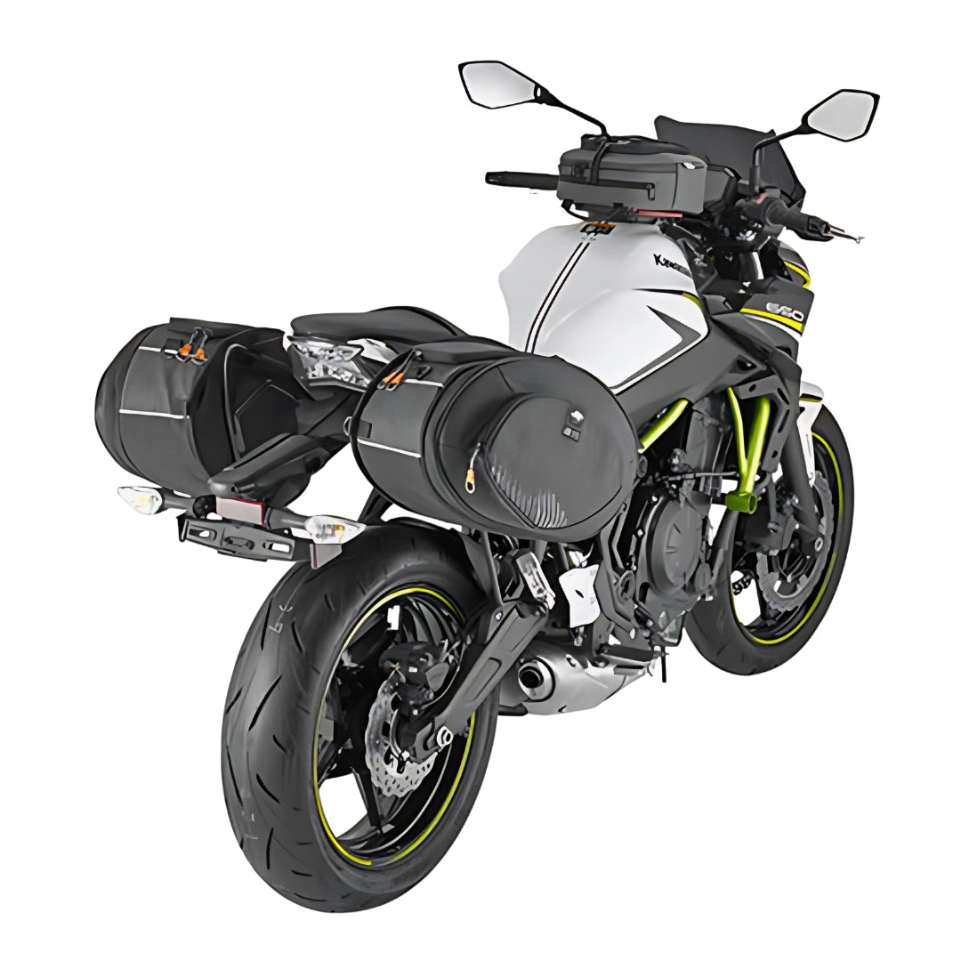 Kappa AH207 Alpha Range Borse Laterali Moto Espandibili 17-30L – Coppia Universali