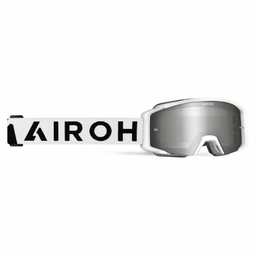 Airoh Airoh Blast XR1 Bianco Opaco – Occhiali Cross Lente Specchio Silver Antiappannamento Bianco Occhiali da moto - Moon Bike - Vista 2
