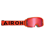 Airoh Airoh Blast XR1 Orange Matt – Occhiali Maschera Motocross Lente Specchio Rossa Trasparente Occhiali da moto - Moon Bike - Vista 2
