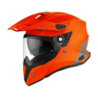 Airoh Airoh Commander Casco Adventure Arancio Fluo Opaco – HPC ECE 22.06 Dual On-Off Blu Caschi fuoristrada - Moon Bike - Vista 1