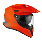 Airoh Airoh Commander Casco Adventure Arancio Fluo Opaco – HPC ECE 22.06 Dual On-Off Blu Caschi fuoristrada - Moon Bike - Vista 2