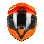Airoh Airoh Commander Casco Adventure Arancio Fluo Opaco – HPC ECE 22.06 Dual On-Off Blu Caschi fuoristrada - Moon Bike - Vista 3